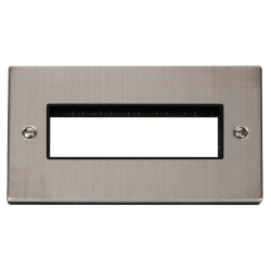 VPSS426BK Deco 2 Gang Plate 6 In-Line Aperture - B