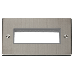 VPSS426GY Deco 2 Gang MiniGrid© Unfurnished Plate