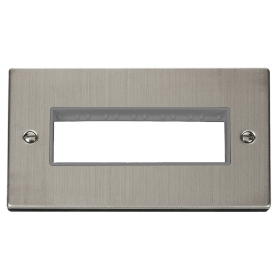 VPSS426GY Deco 2 Gang MiniGrid© Unfurnished Plate