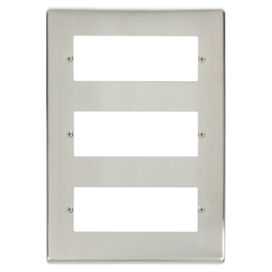 VPSS518 Deco 18 Minigrid Module Plate - St. Steel
