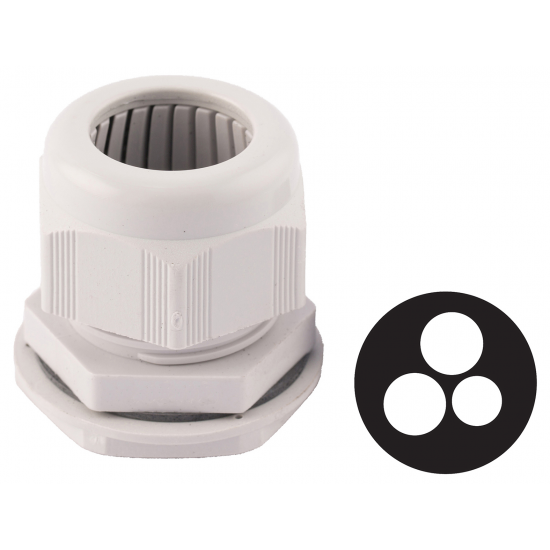 White Nylon 40mm Meter Tail Glands with Plug