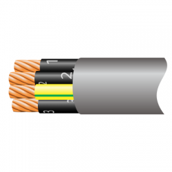 YY Control Cable 4core 0.75mm (50 Meter Minimum Quantity)