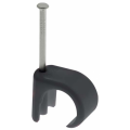 Round Cable Clips Black