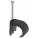 Round Cable Clips Black
