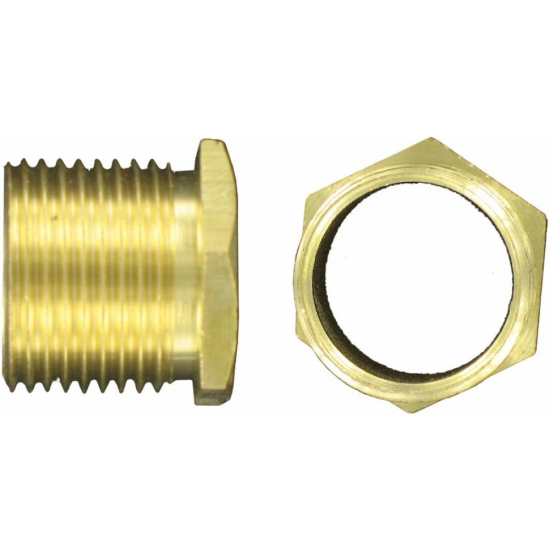 Brass Male Bush 20mm Long