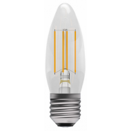 Bell Lighting 60111  4W ES (Edison Screw Cap) LED Clear Filament Candle Bulb Cool White