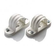 Conduit Spacer Saddle 20mm White Metal