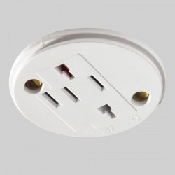 Danlers Circular socket for plug-in ceiling controls