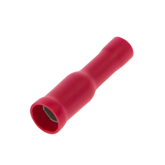 Insulated female bullet Crimp Red 100pk