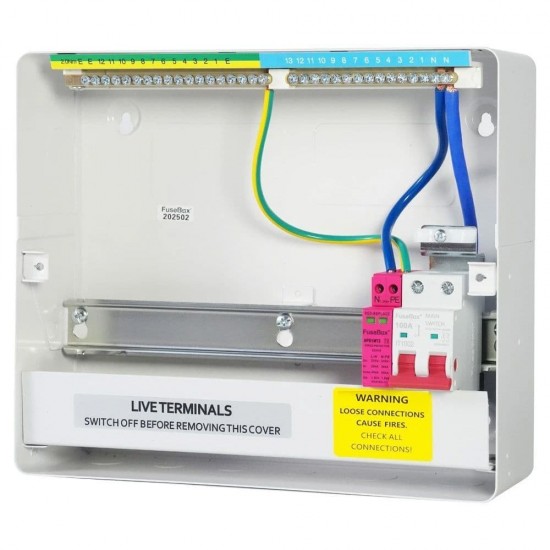 Fusebox F3011MZ 11 Way Consumer Unit with 100A Main Switch and Type 2 SPD