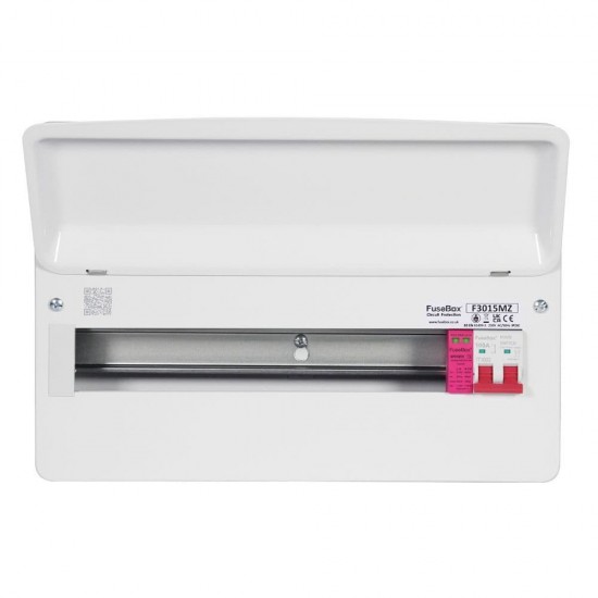 Fusebox F3015MZ 15 Way Consumer Unit with 100A Main Switch and Type 2 SPD