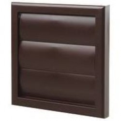 National Ventilation 4900B 100mm Round Brown Gravity Grille (Overall 154 x 154)