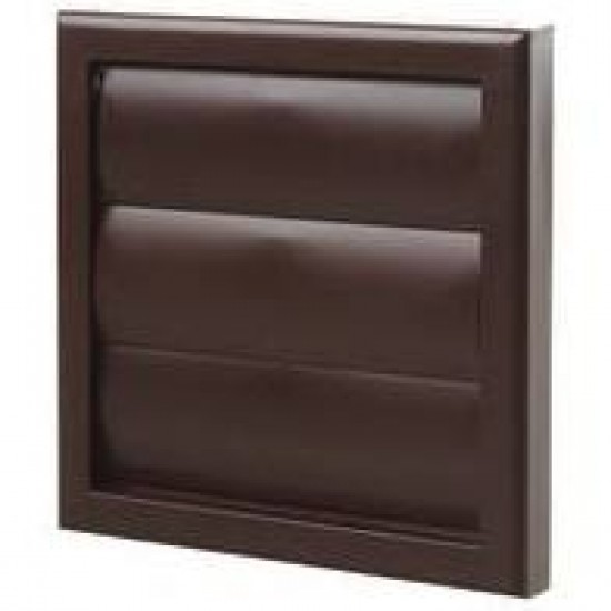 National Ventilation 4900B 100mm Round Brown Gravity Grille (Overall 154 x 154)