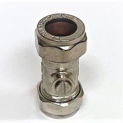 15mm Isolating Valve Chrome