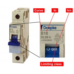 Doepke 10A Single Pole MCB 6kA B Curve