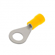 Insulated 43 Ring Terminal Yellow 100pk
