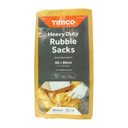 Timco SRSHD6090 Heavy Duty Rubble Sacks 60x90cm 10 Pack