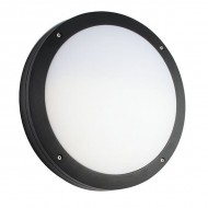 Saxby 61646 Luik Black IP65 Round Bulkhead Casing