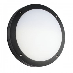 Saxby 61646 Luik Black IP65 Round Bulkhead Casing