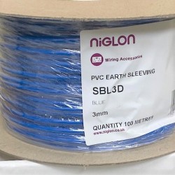 Oversleeving 3mm Blue 100 Metre