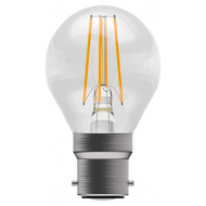 Bell Lighting  05030 4W BC (Bayonet Cap) LED Clear Filament Round Bulb Warm White