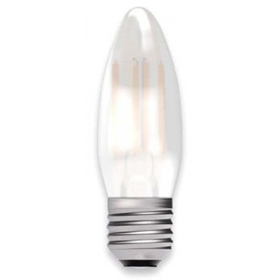 Bell Lighting 05129 4W ES (Edison Screw Cap) LED Satin Filament Candle Bulb Warm White