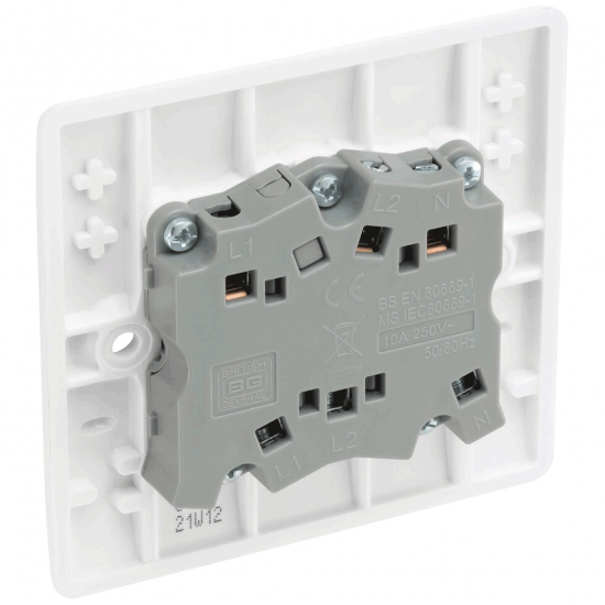 BG Nexus 10A 3 pole Fan Isolator Switch