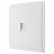 BG Nexus single Telephone socket Flush Master