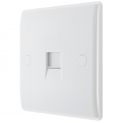 BG Nexus single Telephone socket Flush Master
