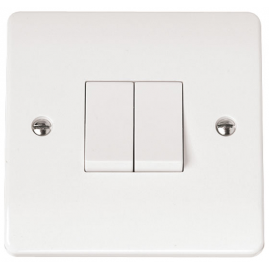 Click Mode 10 Amp 2 Gang 2 Way Plate Switch
