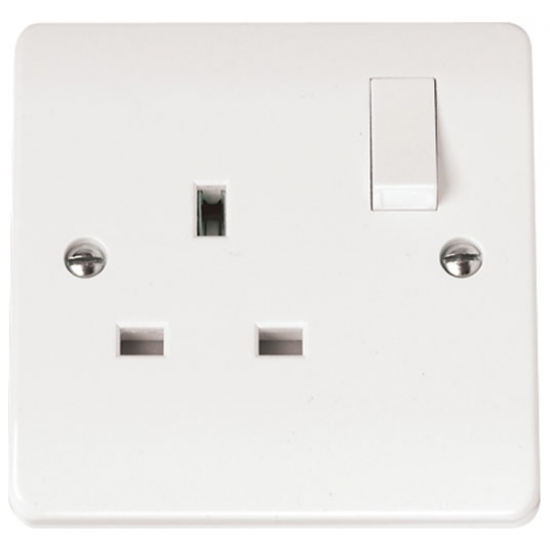 Click Mode 13 Amp Single Switched Socket Double Pole