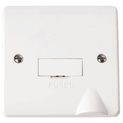 Click Mode 13 Amp Un-Switched Fused Spur with Flex Outlet