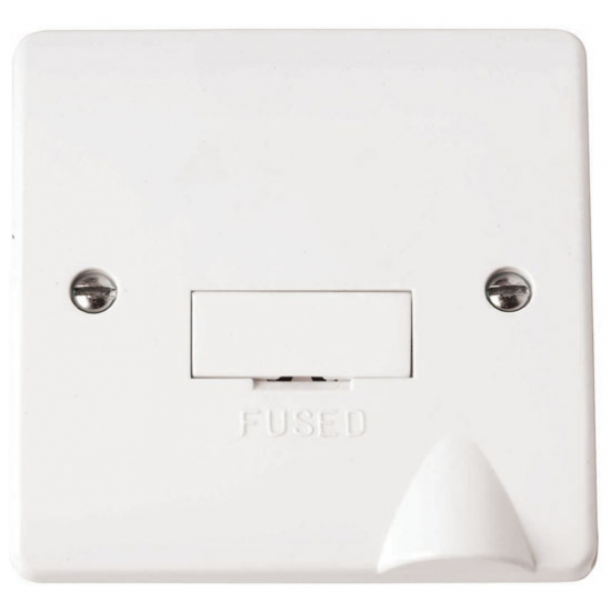 Click Mode 13 Amp Un-Switched Fused Spur with Flex Outlet