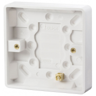 Click Mode 1 Gang 16mm Deep Pattress Box with Earth Terminal