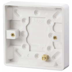 Click Mode 1 Gang 16mm Deep Pattress Box with Earth Terminal