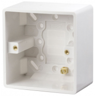Click Mode 1 Gang 47mm Deep Pattress Box with Earth Terminal