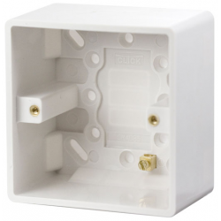 Click Mode 1 Gang 47mm Deep Pattress Box with Earth Terminal