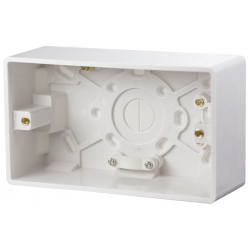 Click Mode 2 Gang 47mm Deep Pattress Box