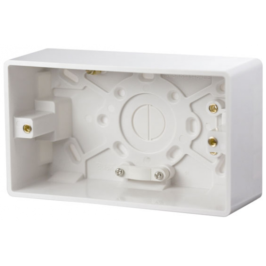 Click Mode 2 Gang 47mm Deep Pattress Box