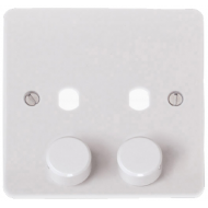 Click Mode 1 Gang Unfurnished Dimmer Plate & Knob (800W Max)