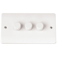 Click Mode 3 Gang 2 Way 250vA Dimmer Switch