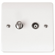 Click Mode Single Non-Isolated Satellite & Non-Isolated Coaxial Outlet