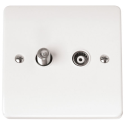 Click Mode Single Non-Isolated Satellite & Non-Isolated Coaxial Outlet