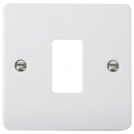 Click Mode 1 Gang Front Plate white