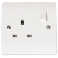 Click Mode 13 Amp Single Dual Earth Switched Socket