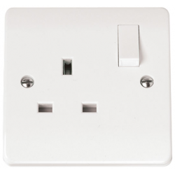 Click Mode 13 Amp Single Dual Earth Switched Socket