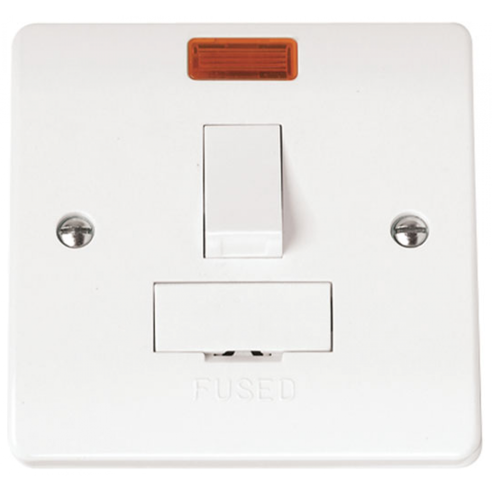 Click Mode 13 Amp Switched Fused Spur Double Pole with Neon