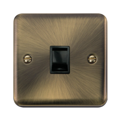 DPAB115BK Deco Plus Single RJ11 (Irish/US) Outlet