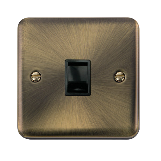 DPAB115BK Deco Plus Single RJ11 (Irish/US) Outlet