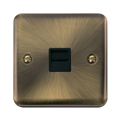 DPAB125BK Deco Plus Single Telephone Outlet - Seco